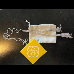 Kendra Scott Silver Phara Lariat Necklace